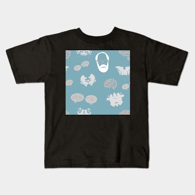 Psychology Freud and Rorschach Kids T-Shirt by MSBoydston